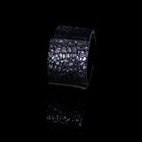 The Pony Stitched Navy Leather Cuff