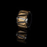 The Triangle Black Patent Leather Cuff
