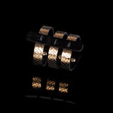 The Golden Parallel Leather Cuff