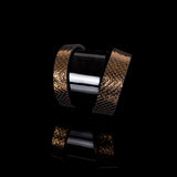The Golden Wide Leather Cuff
