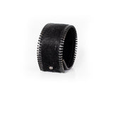 The Slim Zipper Leather Cuff