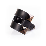 The Trendy Black Leather Cuff