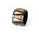 The Triangle Black Patent Leather Cuff