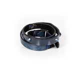 The Leather Triple Wrap Bracelet With Swarovski Crystals and Studs