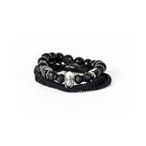 The Beaded Black Bracelet Set