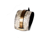 The Serpent Snake Skin Leather Bracelet