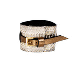 The Serpent Snake Skin Leather Bracelet