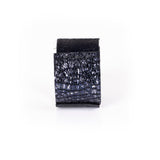 The Pony Stitched Navy Leather Cuff