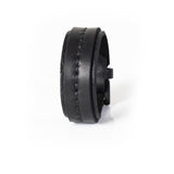 The Double Stitched Black Leather Cuff