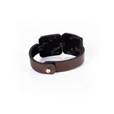 The Stitched Square Leather Bracelet