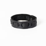 The Tucked Black Leather Cuff