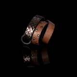 The Leather Triple Wrap Bracelet With Studs