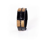The Golden Hand Stitched Leather Bracelet