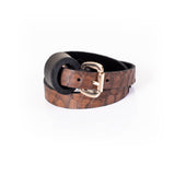 The Snake Skin Leather Double Wrap Bracelet