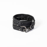 The Studded Black Leather Wrap