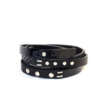 The Leather Multi Wrap Bracelet With Swarovski Studs