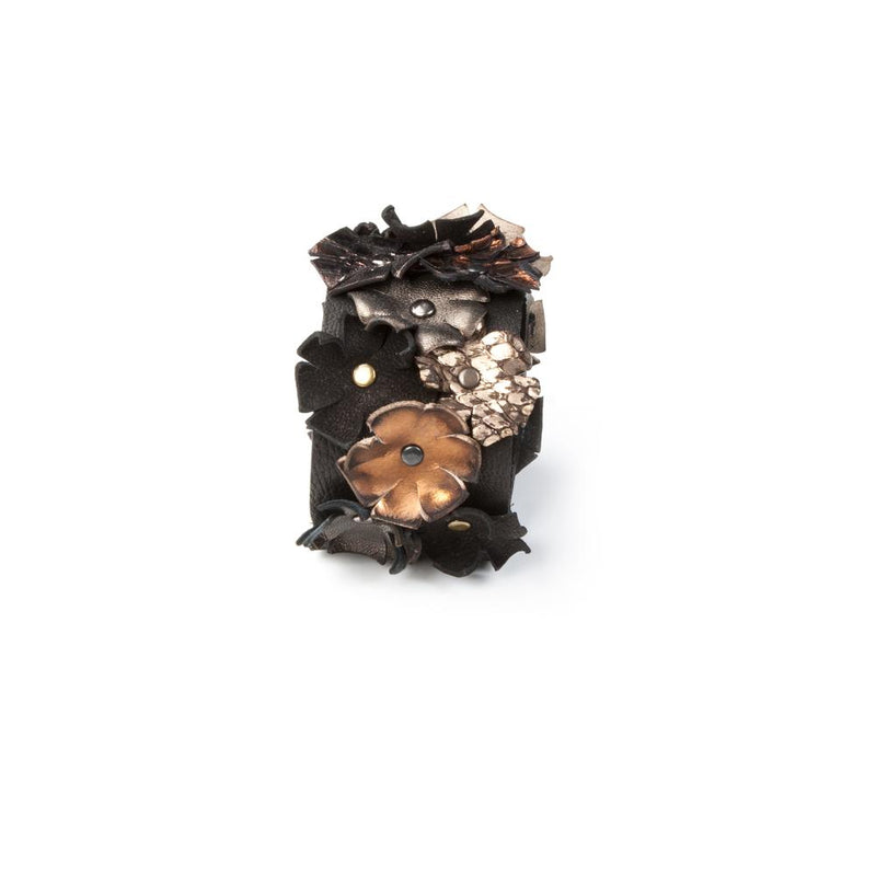 The Flower Leather Cuff