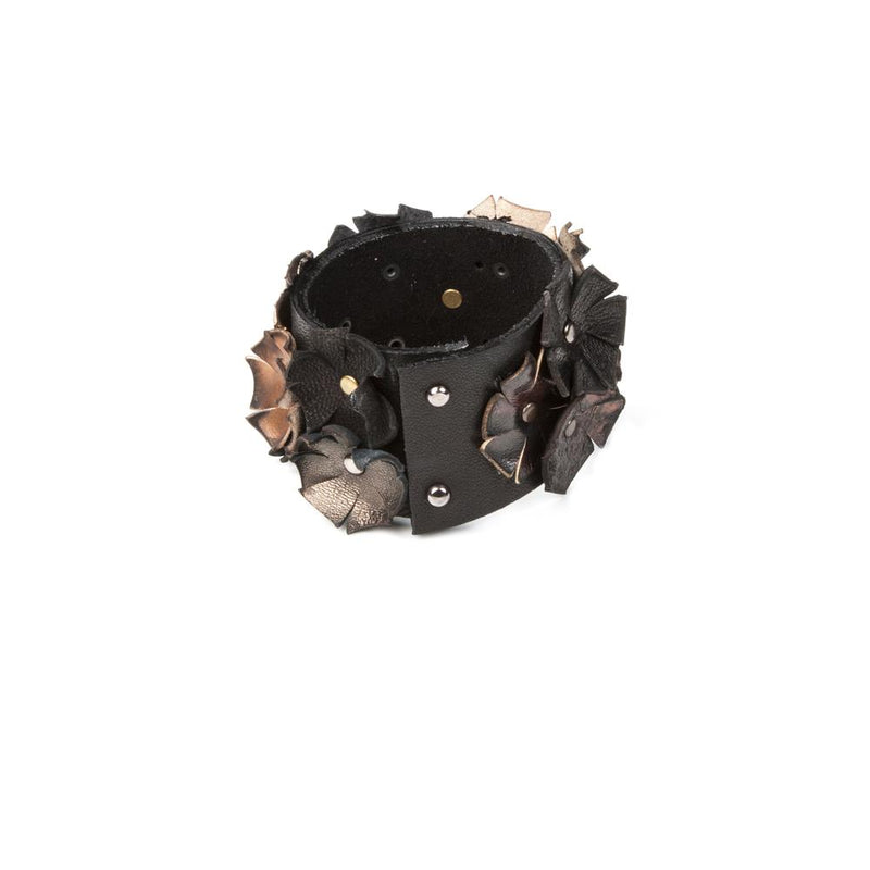 The Flower Leather Cuff