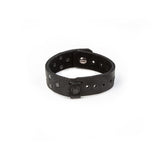 The Snap Black Leather Bracelet