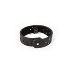 The Snap Black Leather Bracelet