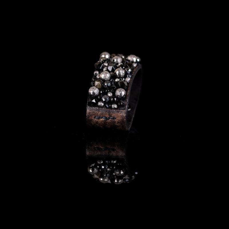 The Vivid Leather Bracelet with Beads