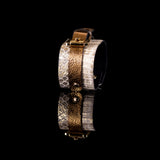 The Serpent Snake Skin Gold Leather Bracelet
