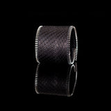 The Wide Zipper Leather Cuff