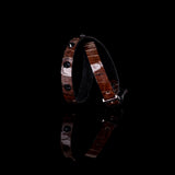 The Leather Double Wrap Bracelet With Swarovski Crystals