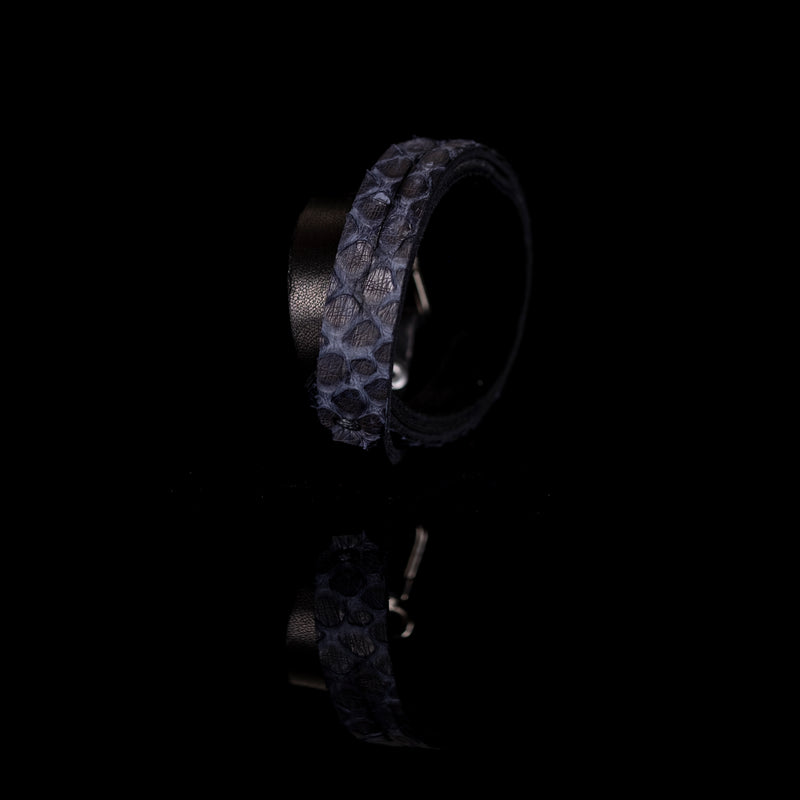 The Duo Leather Double Wrap Bracelet With Buckle