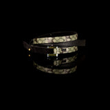 The Leather Triple Wrap Bracelet With Swarovski Crystals
