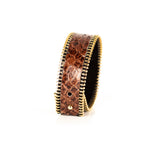 The Slim Zipper Leather Cuff