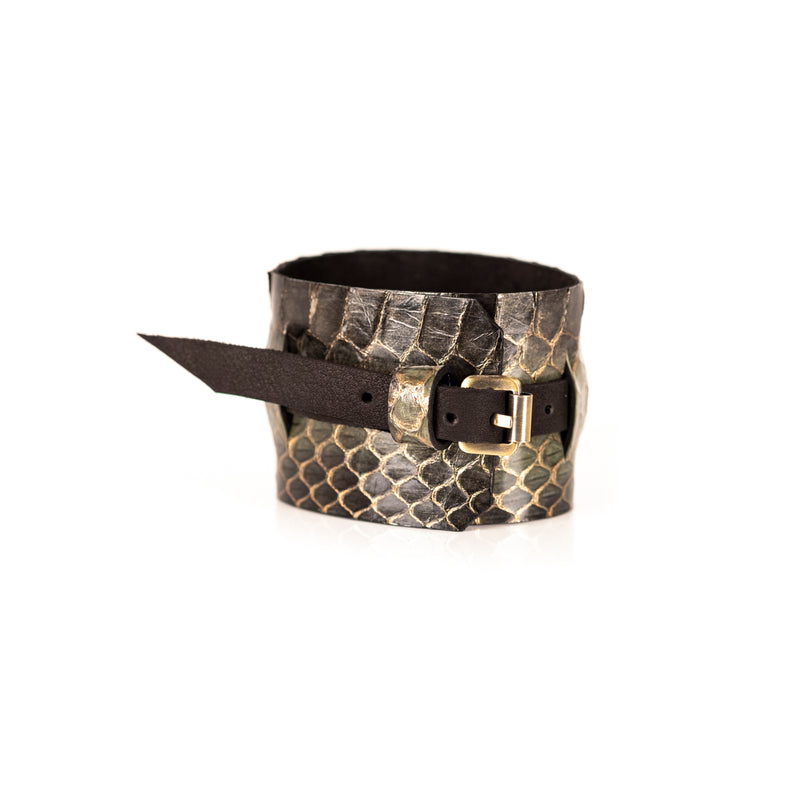 The Serpent Snake Skin Leather Bracelet