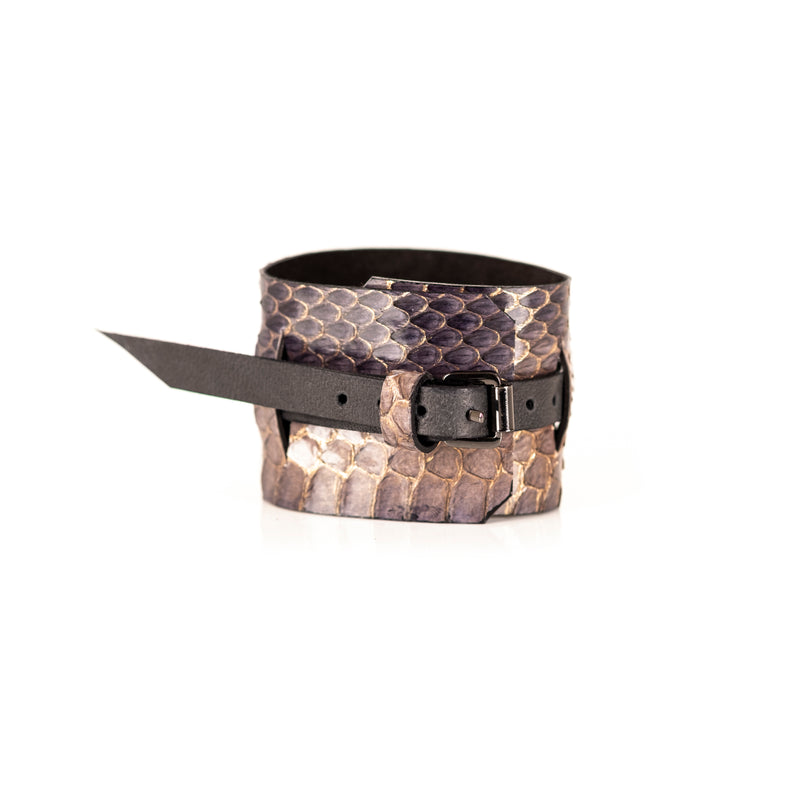 The Serpent Snake Skin Leather Bracelet