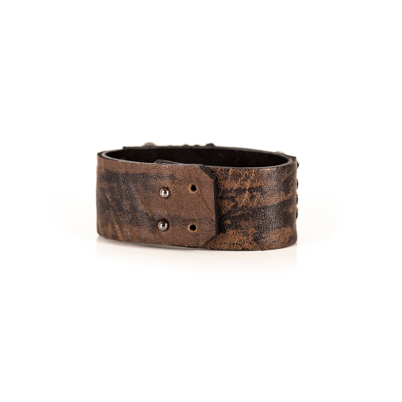The Vivid Leather Bracelet with Beads