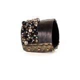 The Vivid Leather Cuff with Beads