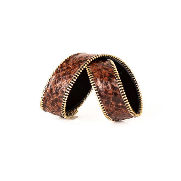 Double Wrap Leather Bracelet with Copper Stud