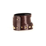 The Multi strand Leather Cuff with Studs