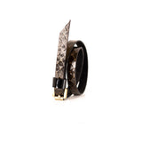 The Snake Skin Leather Double Wrap Bracelet