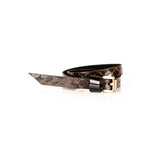 The Snake Skin Leather Double Wrap Bracelet