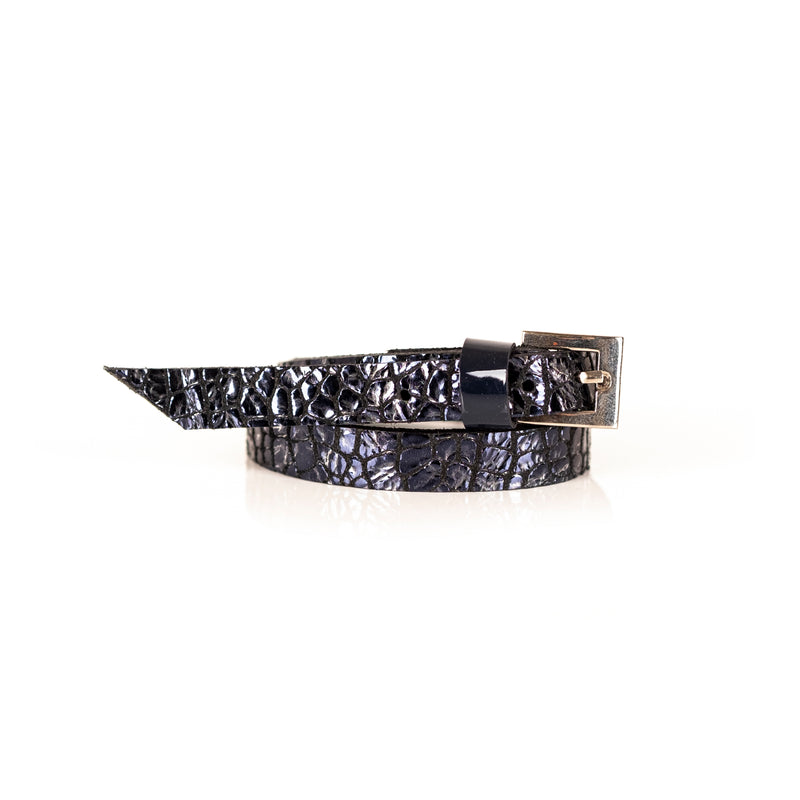 The Snake Skin Leather Double Wrap Bracelet