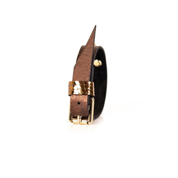 The Stackable Leather Bracelet with Studs