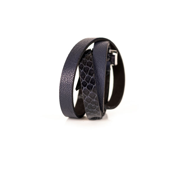 The Leather Multi Wrap Bracelet With Swarovski Crystals