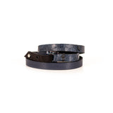 The Leather Triple Wrap Bracelet With Swarovski Crystals