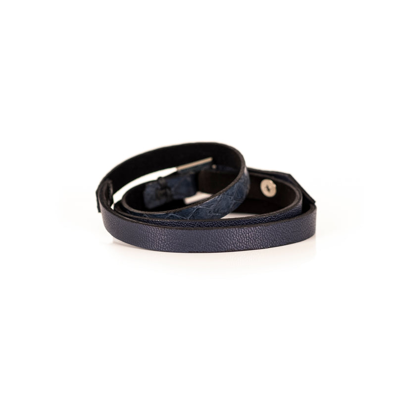 The Leather Triple Wrap Bracelet With Swarovski Crystals