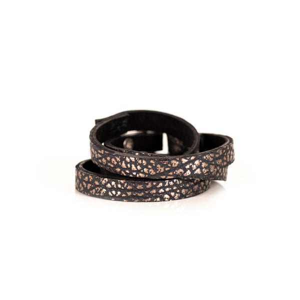 The Leather Multi Wrap Bracelet With Swarovski Crystals