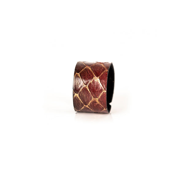 The Minimalist Ruby Leather Ring