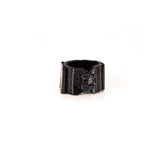 The Minimalist Patent Black Leather Ring