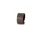 The Minimalist Golden Navy Leather Ring