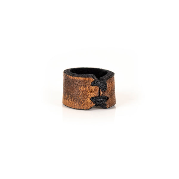 The Minimalist Walnut Leather Ring