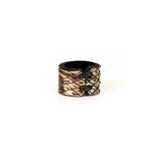 The Minimalist Matte Gold Leather Ring